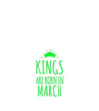 Kings are born in - March model albastru închis pe tricou