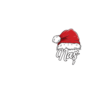 naș Santa Hat model galben neon pe tricou