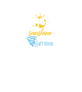 August Girls are Sunshine mixed with a little Hurricane model negru pe tricou