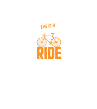Life is a beautiful ride model negru pe tricou