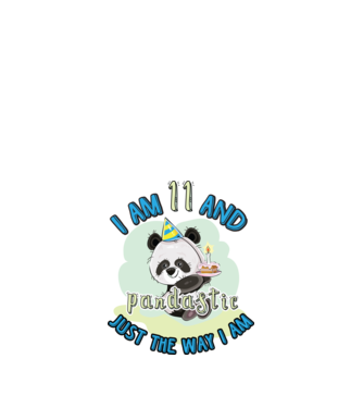 PANDASTIC 11 model alb pe tricou