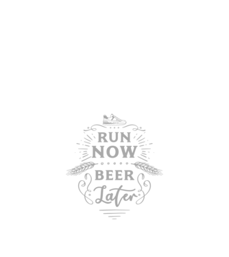 Run now beer later vintage model negru pe tricou