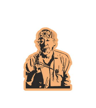 Mister miyagi cobra kai model alb pe tricou