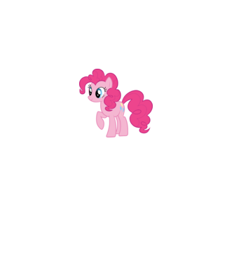 Pinkie Pie model alb pe tricou