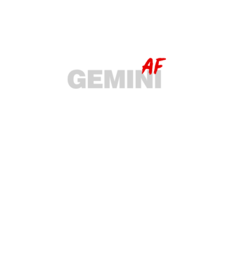 GEMINI as fuck model negru pe tricou