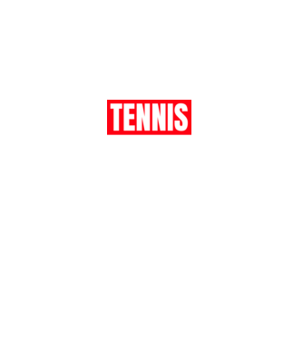 TENNIS HERO model negru pe tricou