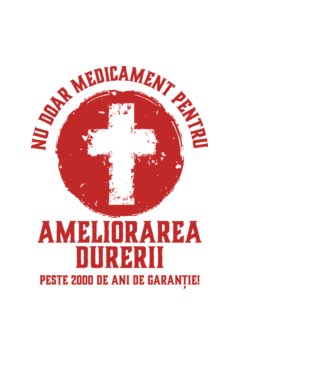 Nu doar medicament pentru ameliorarea durerii, peste 2000 de ani de garanție! model negru pe tricou