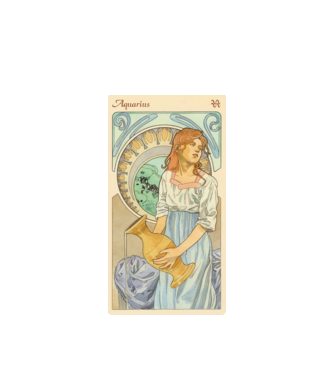 Horoscop Tarot VARSATOR model alb pe tricou