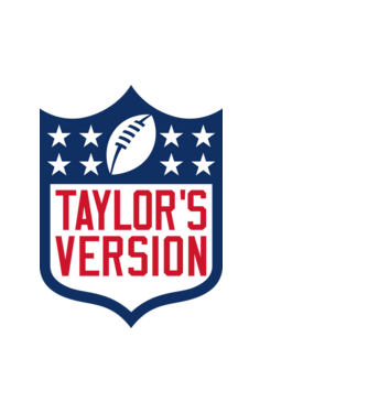 Taylor Swift football logo model alb pe tricou