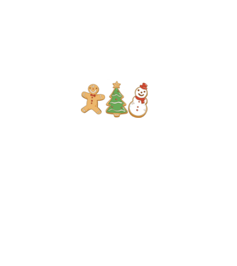 christmas cookies model negru pe tricou