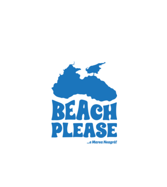 Beach please, e Marea Neagră! model alb pe tricou
