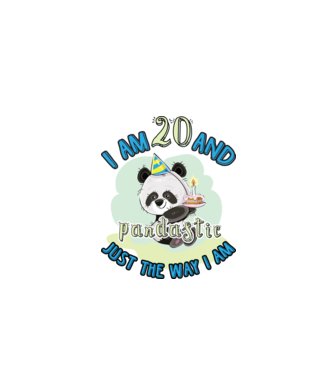 PANDASTIC 20 model alb pe tricou