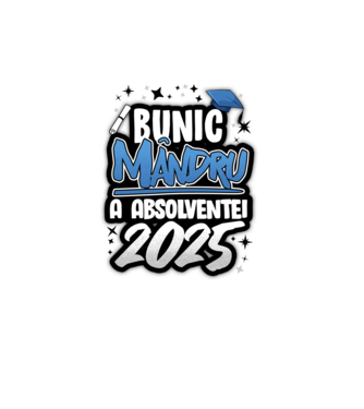 Bunic MÂNDRU a absolventei model alb pe tricou