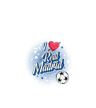 Popart RealMadrid model negru pe tricou