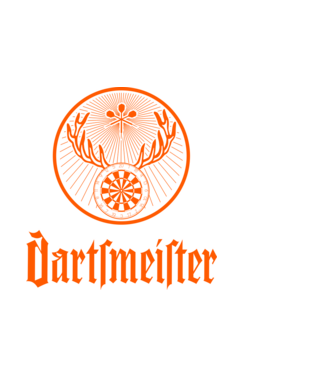 Dartsmeister Dark model negru pe tricou