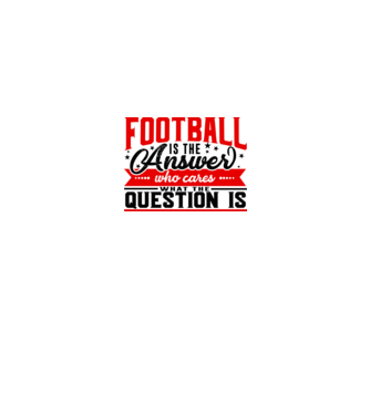 Sport is the answer FOTBALIST model alb pe tricou