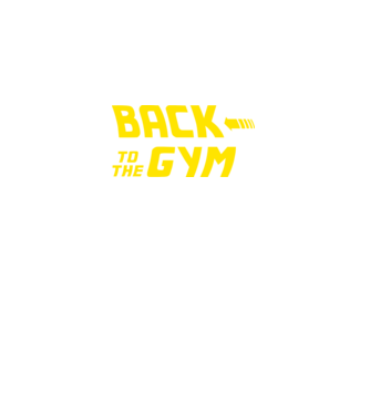Back to the gym model negru pe tricou