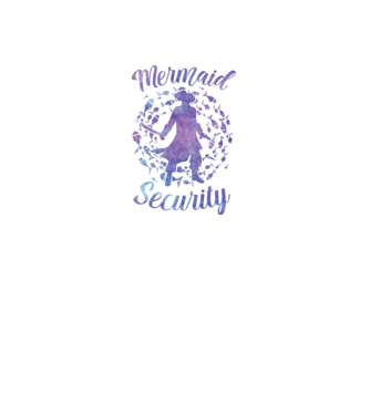Mermaid Security boys aquarell model verde neon pe tricou