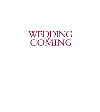 Wedding is coming model nisipiu pe tricou