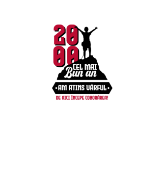 2000 cel mai bun an. Am atins vârful, de aici începe coborârea. model alb pe tricou