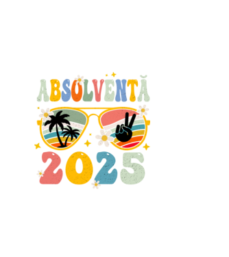 Absolventă 2025 model negru pe tricou