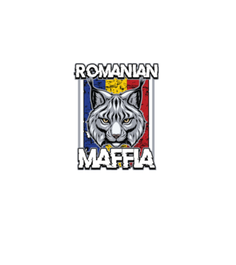 România maffia model negru pe tricou