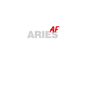 ARIES as fuck model negru pe tricou
