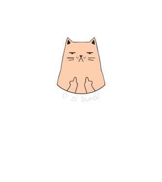 O zi bună model negru pe tricou
