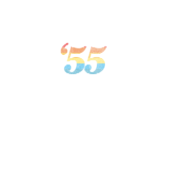 Retro Birthday 1955 model negru pe tricou