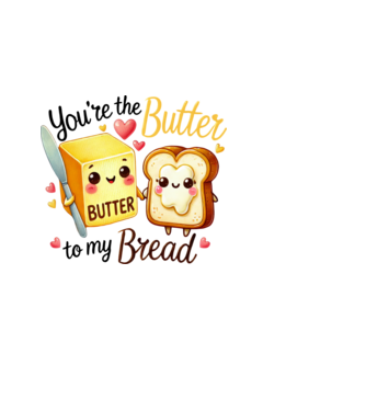 Butter to my Bread model albastru deschis pe tricou