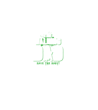 Walking dad green model negru pe tricou