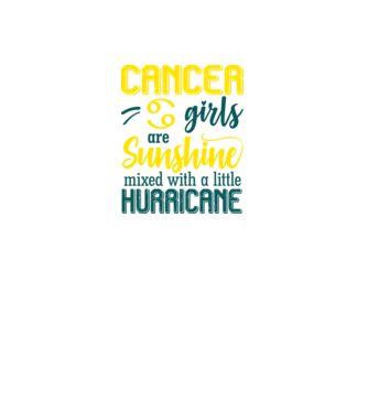Sunshine with Hurricane CANCER model negru pe tricou