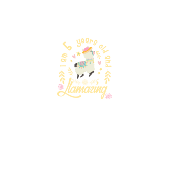 Birthday Llamazing 5 years old model negru pe tricou