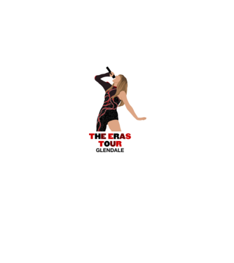 Taylor Swift The Eras Tour Glendale model gri pe tricou