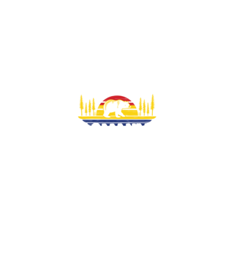 Land of Bears model negru pe tricou
