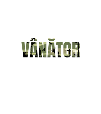 VÂNĂTOR model negru pe tricou