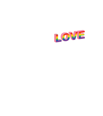 Love pride model galben neon pe tricou