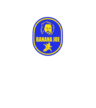 Banana Joe model alb pe tricou