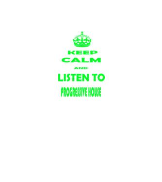 Keep Calm and Listen to prog-house model negru pe tricou