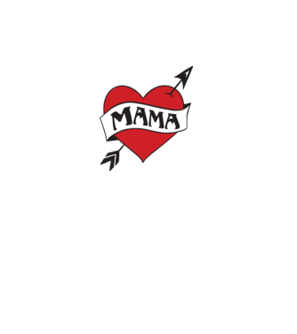 mama model alb pe tricou