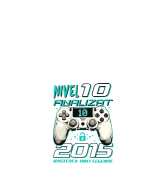 Nivel finalizat 10 2015 model negru pe tricou