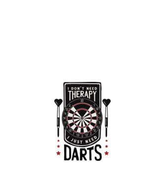 Darts Therapy model nisipiu pe tricou
