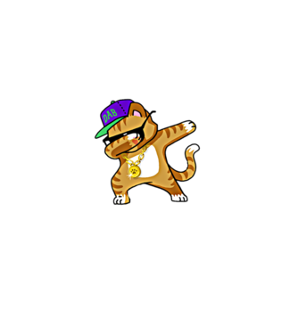 Cool Cat DAB model roșu pe tricou
