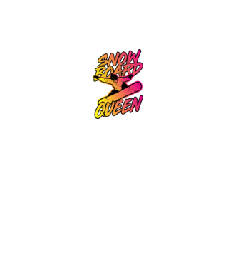 snowboard queen model negru pe tricou