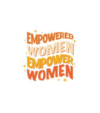 Empowered women empower women model alb pe tricou