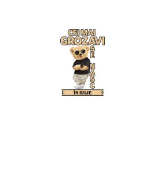 Teddy cel cool iulie model negru pe tricou