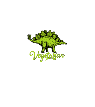 Vegetarian model alb pe tricou
