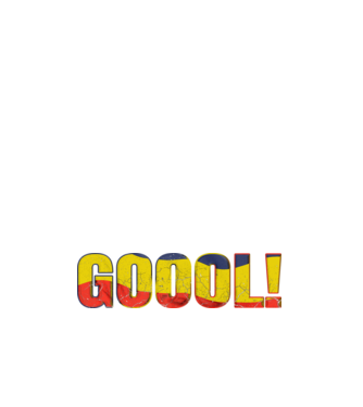 GOOOL model alb pe tricou