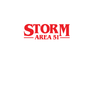 storm area 51 stranger model turcoaz pe tricou