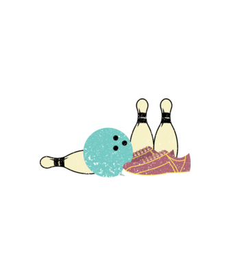 tricoul meu de bowling purtător de noroc model negru pe tricou